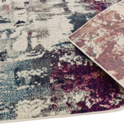 Abstract Navy Modern Easy To Clean Abstract Rug Dining Room-160Cm X 230Cm - thumbnail 3