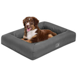 Waterproof Pet Bed With Cooling Gel Memory Foam - Dor Or Cat Temperature Regulated Crate Mattress - Large, H12.5 X W69 X 92Cm - thumbnail 2