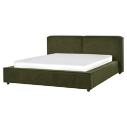 Beliani Bed Boucle Linards 160 X 200 Cm (Eu King Size) Dark Green - thumbnail 4