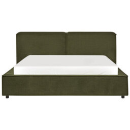 Beliani Bed Boucle Linards 160 X 200 Cm (Eu King Size) Dark Green - thumbnail 5