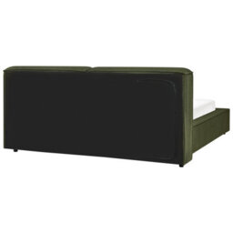 Beliani Bed Boucle Linards 160 X 200 Cm (Eu King Size) Dark Green - thumbnail 7
