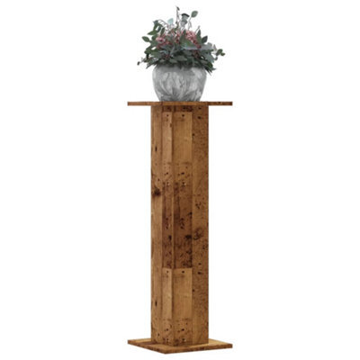 Walplus Plant Stands 2 Pcs Old Wood 30X30X95 Cm Engineered Wood - image 1