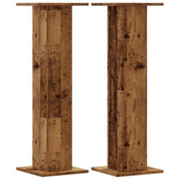 Walplus Plant Stands 2 Pcs Old Wood 30X30X95 Cm Engineered Wood - thumbnail 2