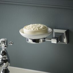 Heritage Lavington Gloss Chrome Effect Brass Soap Dish - thumbnail 3