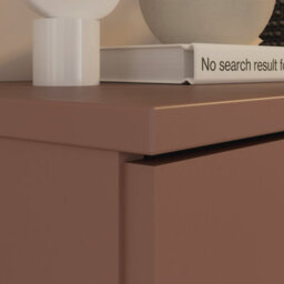 Furniture To Go Ganymede 2 Door Cupboard With Drawer In Terracotta - thumbnail 7