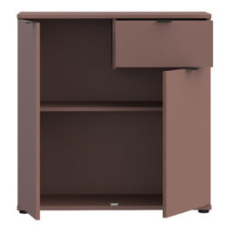 Furniture To Go Ganymede 2 Door Cupboard With Drawer In Terracotta - thumbnail 5