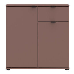 Furniture To Go Ganymede 2 Door Cupboard With Drawer In Terracotta - thumbnail 3