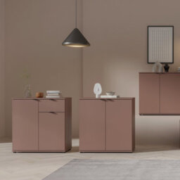 Furniture To Go Ganymede 2 Door Cupboard With Drawer In Terracotta - thumbnail 6