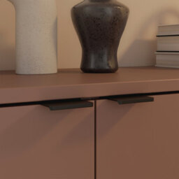 Furniture To Go Ganymede 2 Door Cupboard With Drawer In Terracotta - thumbnail 8