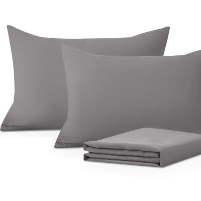 Moonlight Bedding Pillowcase Pack Of 2-Envelope Closure Super Soft Brushed Microfiber House Wife Pillow Cover,(Grey, 50X75 Cm) - image 1