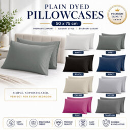 Moonlight Bedding Pillowcase Pack Of 2-Envelope Closure Super Soft Brushed Microfiber House Wife Pillow Cover,(Grey, 50X75 Cm) - thumbnail 9
