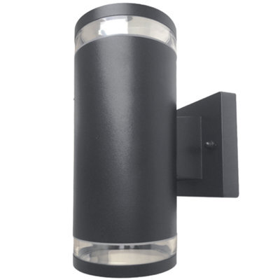 Hispec Coral Plus Up Down Wall Light - Anthracite Grey - Single - image 1