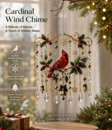 Amorly Acrylic Hanging Wind Chime Ornament, Christmas Themed Decorative Pendant For Window, Wall Home Holiday Decoration - thumbnail 5