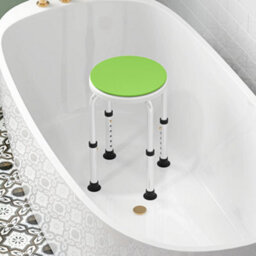 Homcom 360 Degree Swivel Shower Stool W/ Non-Slip Feet For Disabled Green - thumbnail 8