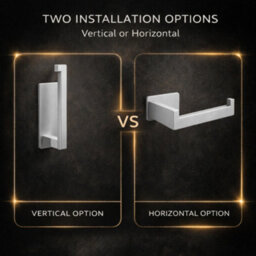 Billtix Silver Stainless Steel Toilet Roll Holder Wall Mounted, Self Adhesive Toilet Paper Holder, Stick On Tissue Holder - thumbnail 6