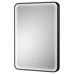 Hudson Reed Pictor Led Touch Sensor Inset Framed Mirror With Demister, Matt Black, 700 X 500 mm - thumbnail 3