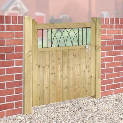 Burbage Iron Craft Windso Single Wooden Garden Gate 900mm Wide X 1200mm High Wi03 - image 1