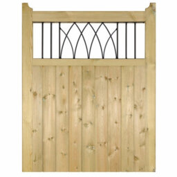 Burbage Iron Craft Windso Single Wooden Garden Gate 900mm Wide X 1200mm High Wi03 - thumbnail 3