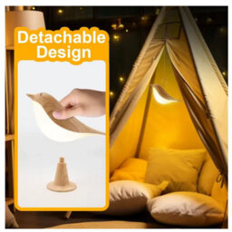 2 In 1 Bird Diffuser Lamp Cordless Usb Led Touch Table Lamp - thumbnail 4