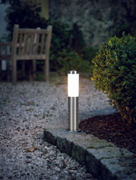 Set Of 4 Ip44 Outdoor Stainless Steel Bollard Lights - 12W E27 Driveway Post - thumbnail 4