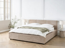 Beliani Bed Boucle Mirande 160 X 200 Cm (Eu King Size) Taupe - thumbnail 2