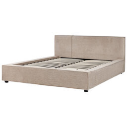 Beliani Bed Boucle Mirande 160 X 200 Cm (Eu King Size) Taupe - thumbnail 4