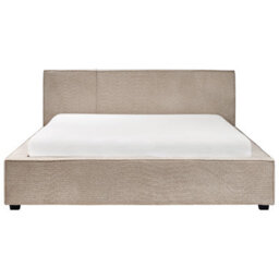 Beliani Bed Boucle Mirande 160 X 200 Cm (Eu King Size) Taupe - thumbnail 5