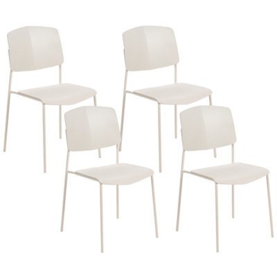 Beliani Set Of 4 Dining Chairs Astoria Beige - image 1