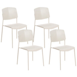 Beliani Set Of 4 Dining Chairs Astoria Beige - thumbnail 1