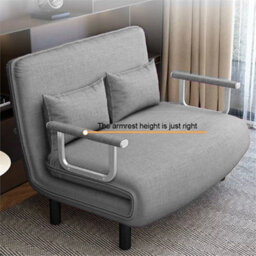 190Cm Double Fabric Sofa Bed Sleeper Couch Folding Recliner - thumbnail 4