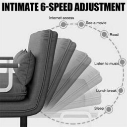 190Cm Double Fabric Sofa Bed Sleeper Couch Folding Recliner - thumbnail 5