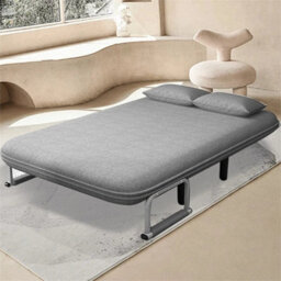 190Cm Double Fabric Sofa Bed Sleeper Couch Folding Recliner - thumbnail 1