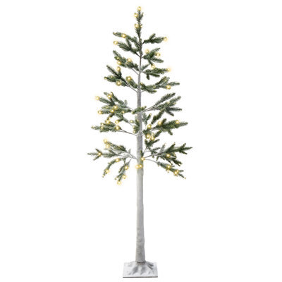 Beliani Outdoor Decoration Led Albioni Tree 180 Cm White - image 1