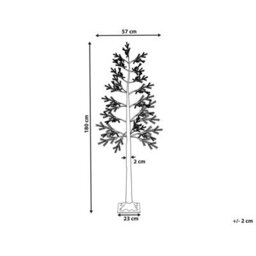 Beliani Outdoor Decoration Led Albioni Tree 180 Cm White - thumbnail 3