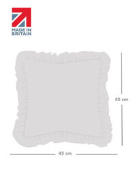 rucomfy Beanbags Rucomfy Whimsical Wonder 45X45Cm Cushion - Frilled Soft Decorative Pillow - thumbnail 4