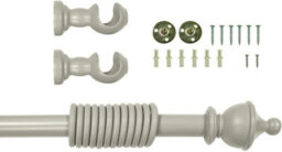 Lister Cartwright  28 mm Wooden Curtain Poles Fixed Length (Truffle Urn, 120 Cm) - thumbnail 4