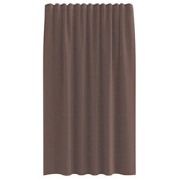 Walplus Voile Curtains With Tab Top 2 Pcs Brown - thumbnail 4