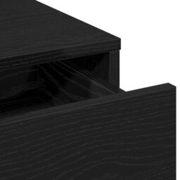 Walplus Makeup Table With Led Lights - Black Oak, 50X41X135 Cm - thumbnail 8