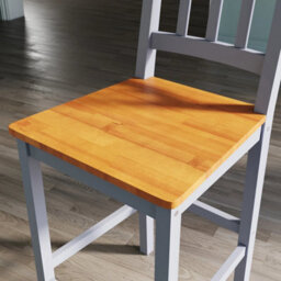 Bar Dining Table And 2 Chairs Set Solid Pine Wood Tall Table Breakfast Kitchen - thumbnail 5
