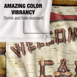 Jq Licensing Welcome To The Cabin Silky Sign Supersoft Blanket Multicoloured (One Size) - thumbnail 4