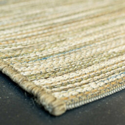 Beige Striped Outdoor Rug, Striped Stain-Resistant Rug For Patio, Deck, Garden, 5mm Modern Outdoor Rug-60 X 200Cm (Runner) - thumbnail 5