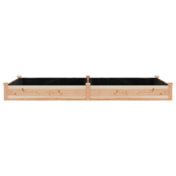 Berkfield Garden Raised Bed With Liner 240X120X25 Cm Solid Wood Fir - thumbnail 4