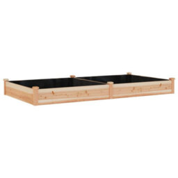 Berkfield Garden Raised Bed With Liner 240X120X25 Cm Solid Wood Fir - thumbnail 2