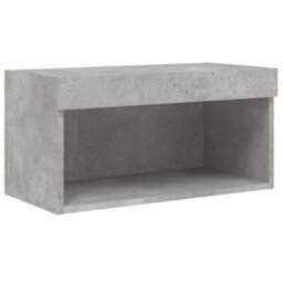 Walplus Tv Cabinet With Led Lights Concrete Grey 60X30X30 Cm - thumbnail 7