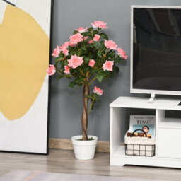 Wyld Haus Soni Tami 90Cm Artificial Pink Rose Plant In Pot For Interior Styling - Low Maintenance Faux Flower Display - thumbnail 2