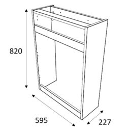 Ashford Matt Pink Contemporary Freestanding Slimline Toilet Cabinet (H)820mm X (W)600mm - thumbnail 2