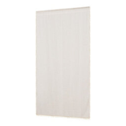 Living And Home Beige Single Panel Semi Sheer Curtain Edge Tassel Rod Pocket Window Drape 132 X 160 Cm - thumbnail 5