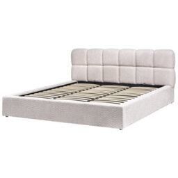 Beliani Ottoman Bed Boucle Baston 180 X 200 Cm (Eu Super King) Light Beige - thumbnail 6