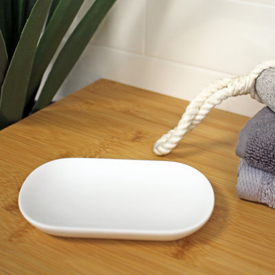 Showerdrape Alto White Soap Dish - image 1