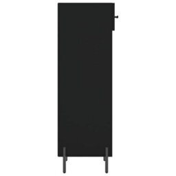 Berkfield Shoe Cabinet Black 30X35X105 Cm Engineered Wood - thumbnail 7
